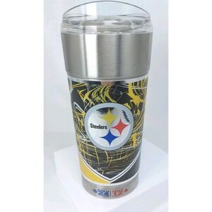 Pittsburgh Steelers Tumbler 24oz Stainless Steel with Lid for Hot/Cold Drinks